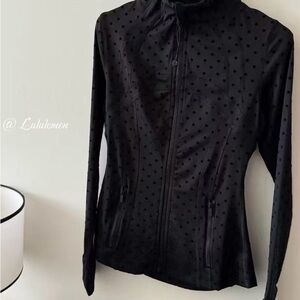 Lululemon Black Define Jacket Full-Zip Black Polka Dot (ALL SIZES)